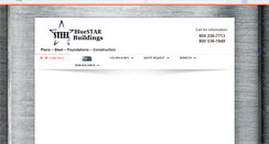 Desktop Screenshot of bluestarsteelbuildings.com